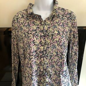 J Crew Liberty fabric blouse